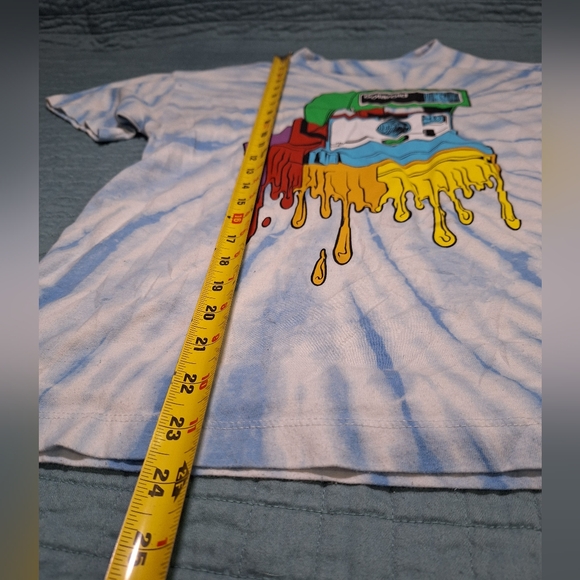 Polaroid Retro Tie-Dye Trippy Rainbow Camera Graphic T-Shirt - Picture 5 of 7